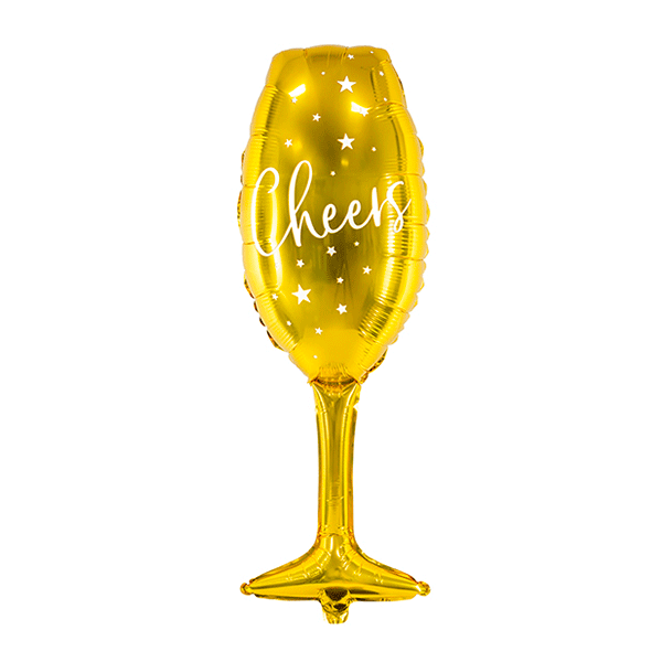 Gold Cheers Cup balloon XL