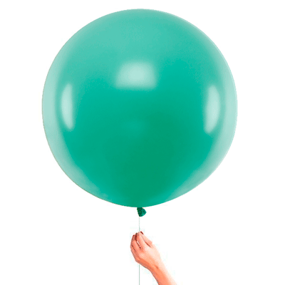 Matte water green latex balloon XL