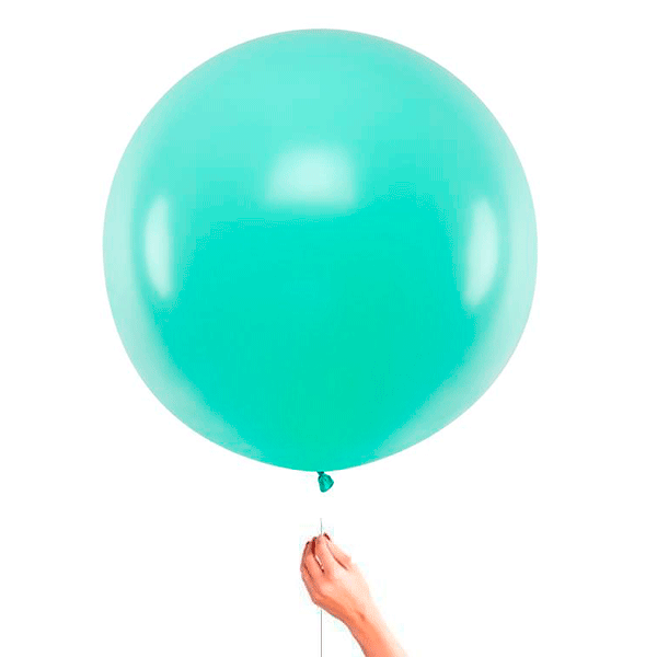 XL latex balloon mint matt