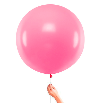 Matt bubblegum pink XL latex balloon