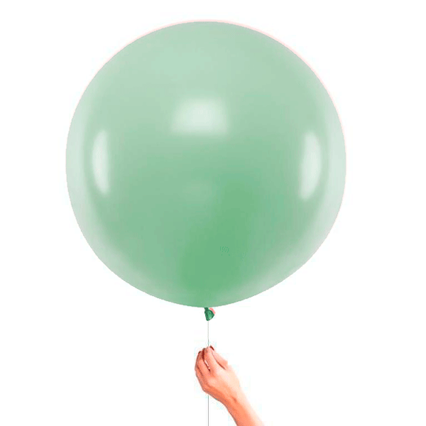 Balão de látex XL verde sálvia pastel 