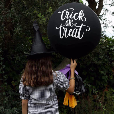 Latex Balloon Eco L Trick or Treat Lettering