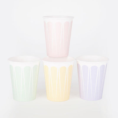ECO mix pastel colors cups / 8 pcs.