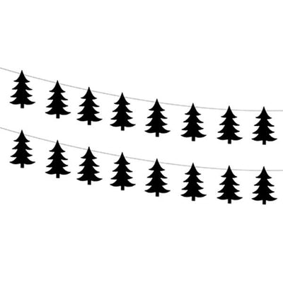 Black fir garlands set