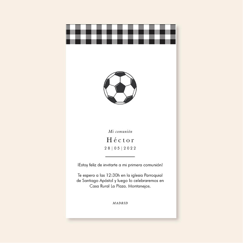 Personalized Soccer Invitations