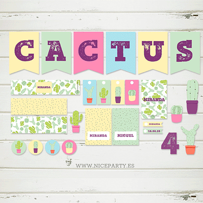 Boho Cactus Printable Pack