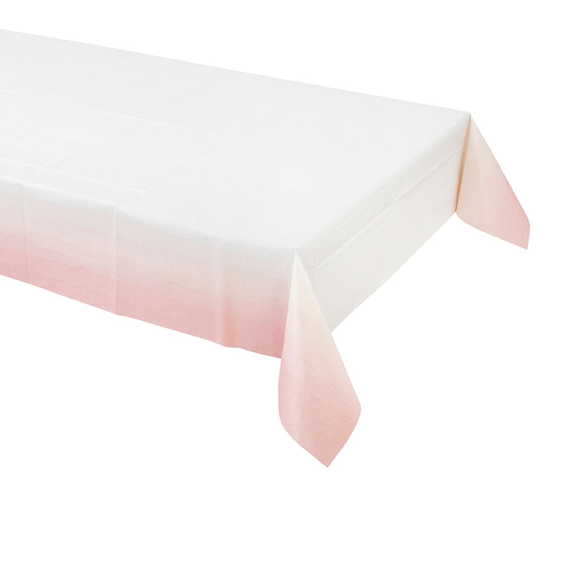 Pink gradient paper tablecloth