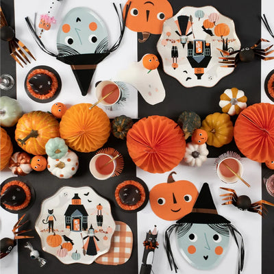 Halloween witch plate / 8 pcs.