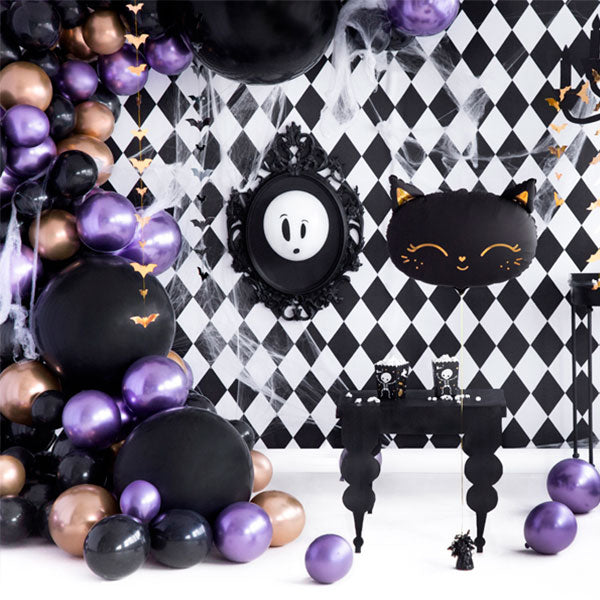 Balão foil gato preto Halloween