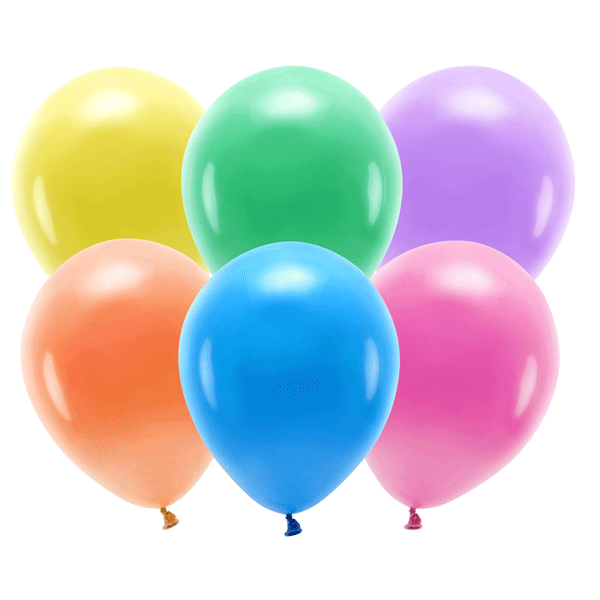 Mix ECO rainbow balloons/ 10 units.