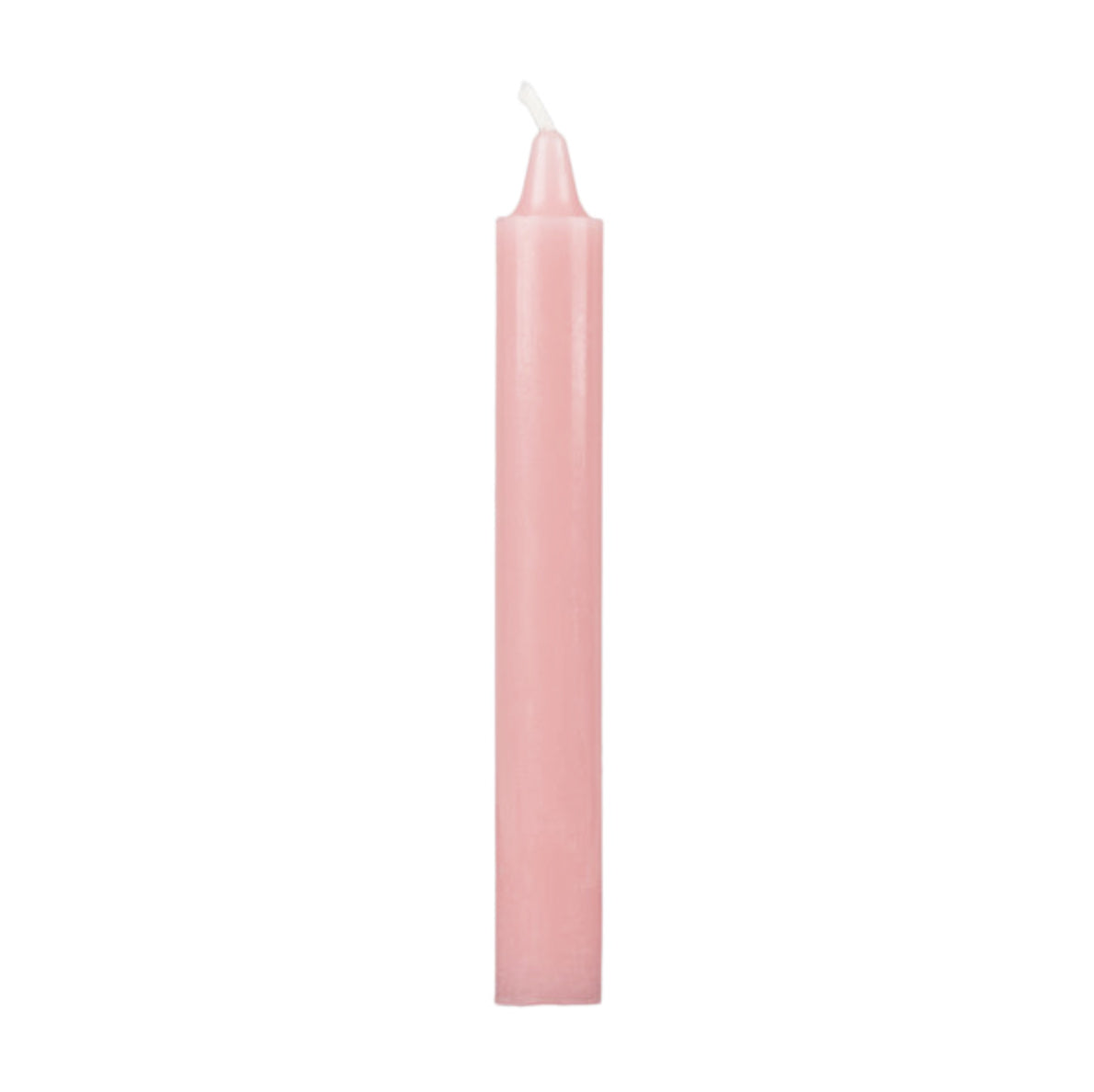Basic pink cylindrical candle / 4 pcs.