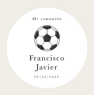 Pegatina personalizada Fútbol Vintage