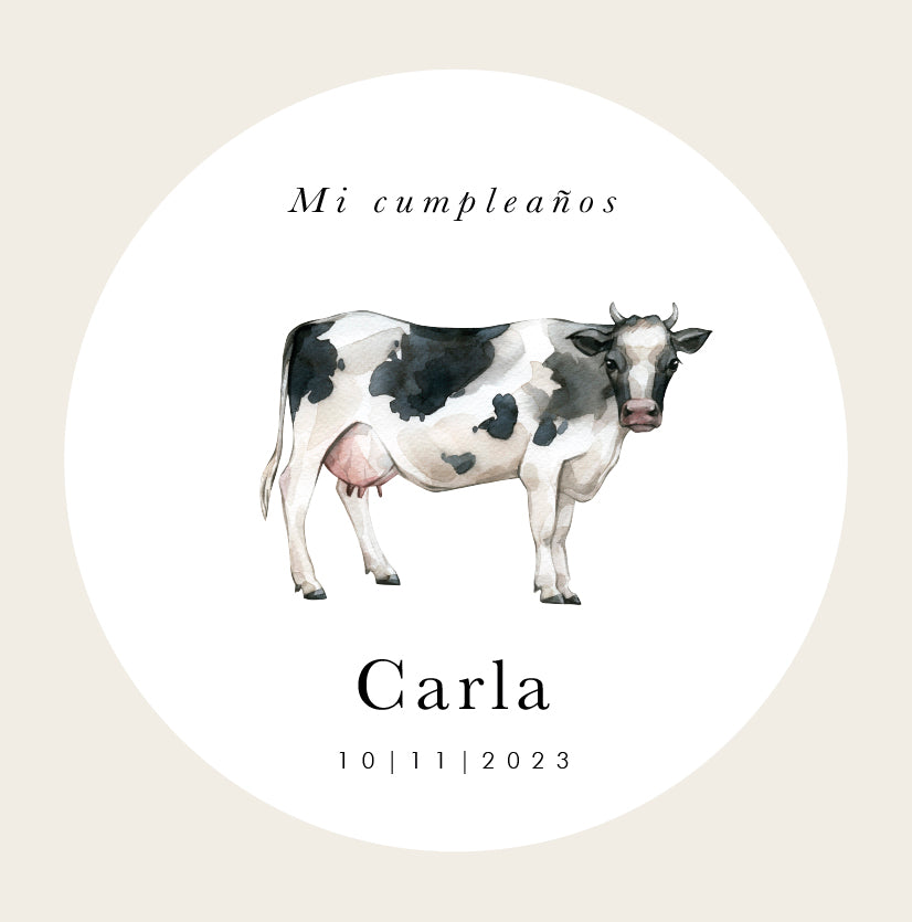 Cow Personalized Sticker