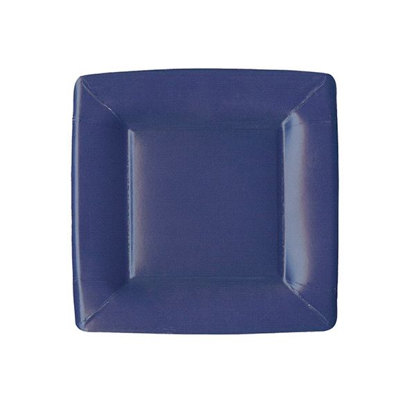Placas quadradas azuis-marinho / 8 pcs.