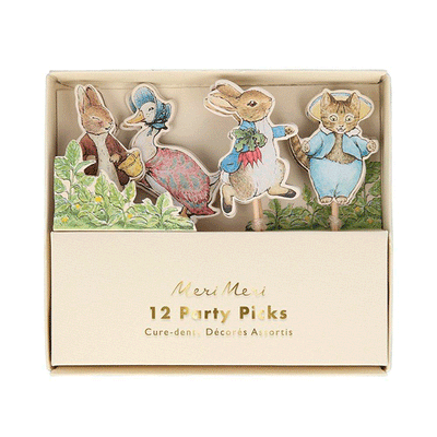 Skewers Peter Rabbit and his friends