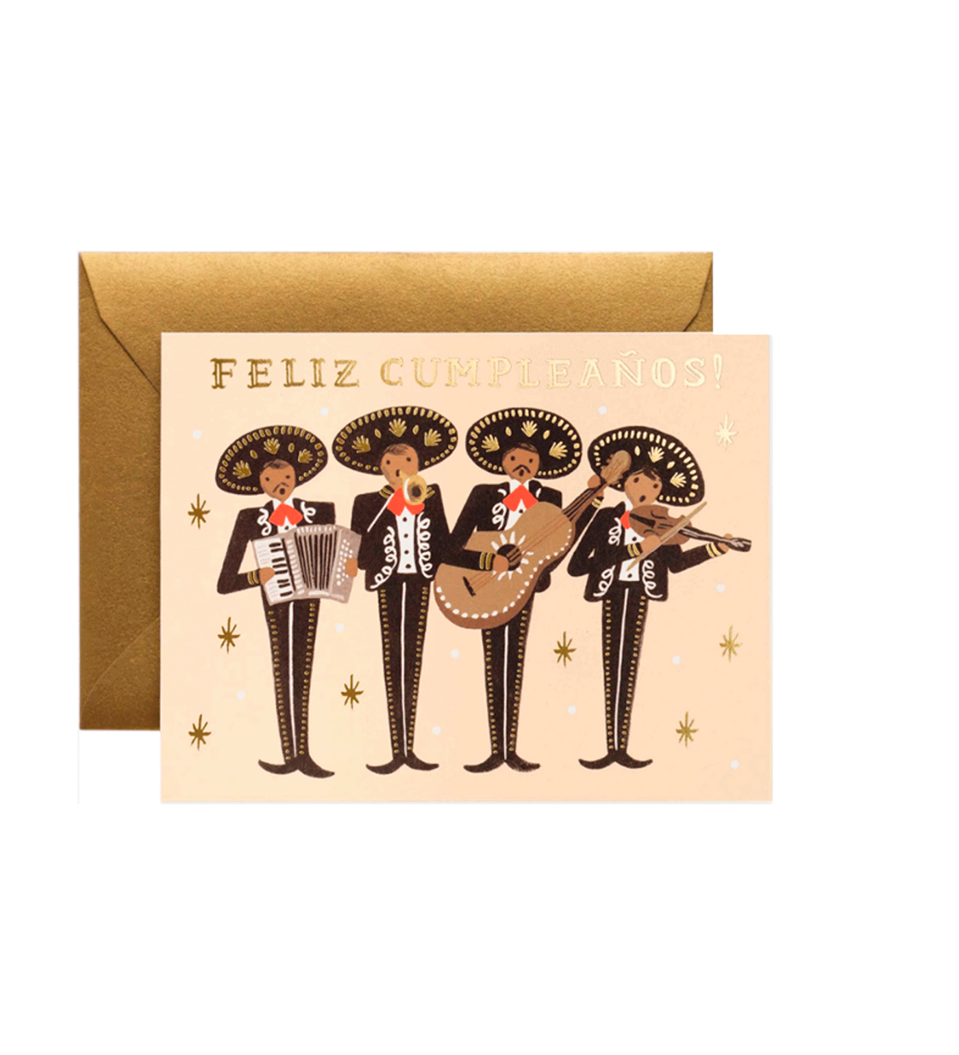 Cartão de aniversário mariachis R. Paper &amp; Co