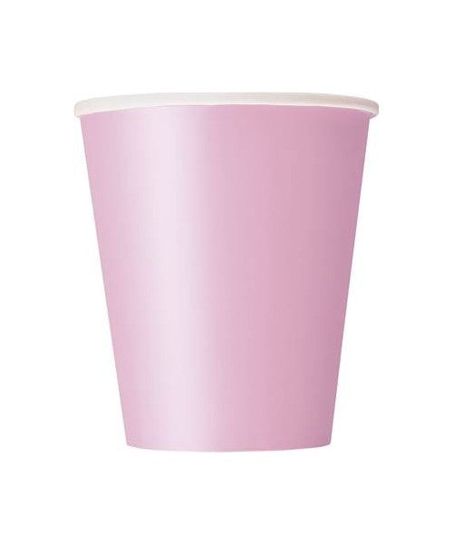Vaso basic rosa pastel / 14 uds.