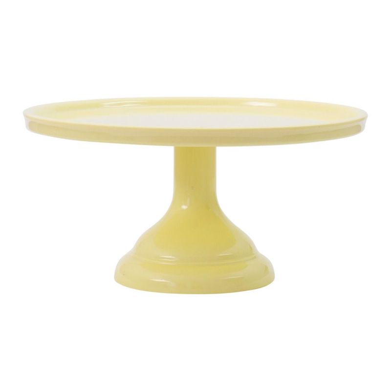 low yellow melamine stand
