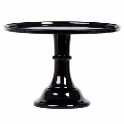 High black melamine stand